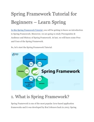 PPT - Spring Framework Tutorial | Spring Tutorial For Beginners With ...