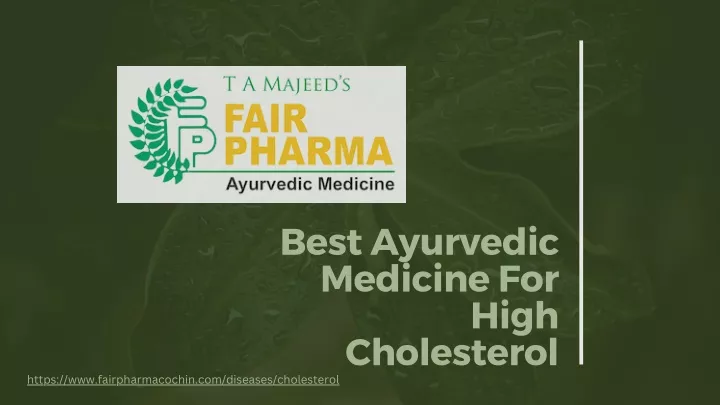 best ayurvedic medicine for