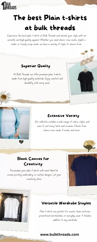 the best plain t shirts at bulk threads