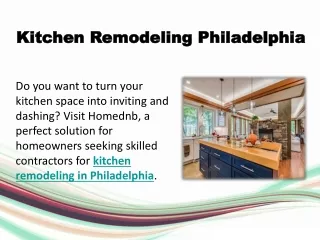 Kitchen Remodeling Philadelphia