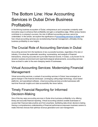 The Bottom Line_ How Accounting Services in Dubai Drive Business Profitability (1)
