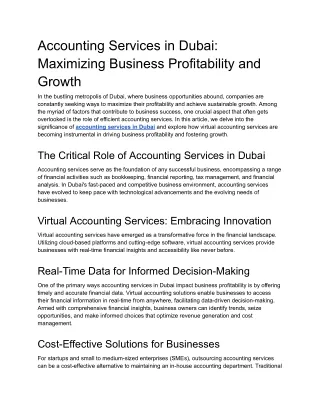 Accounting Services in Dubai_ Maximizing Business Profitability and Growth