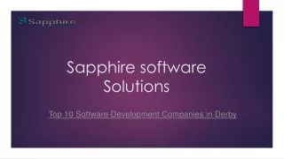 sapphire software solutions