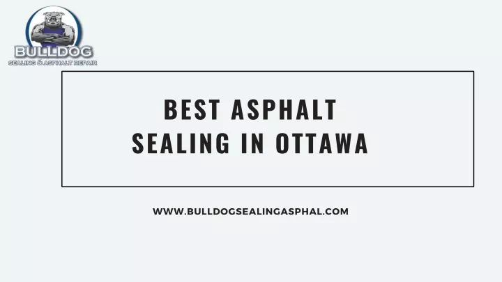 best asphalt sealing in ottawa
