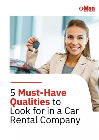 5 Must-Have Qualities to Look for in a Car Rental Company