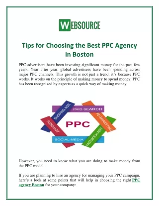 tips for choosing the best ppc agency in boston