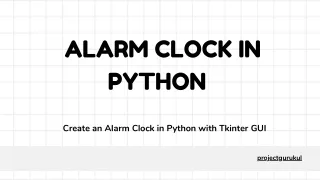 alarm clock in python