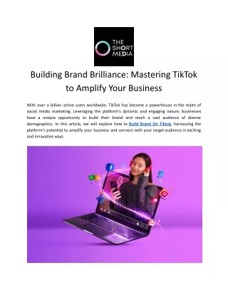 Build Brand On Tiktok
