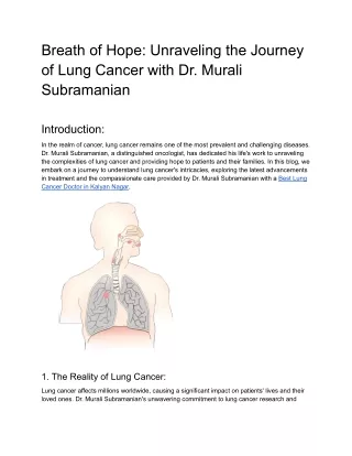 Breath of Hope_ Unraveling the Journey of Lung Cancer with Dr