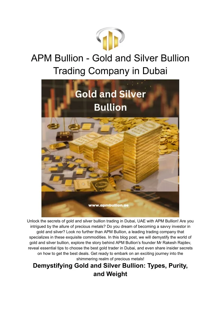 apm bullion gold and silver bullion trading