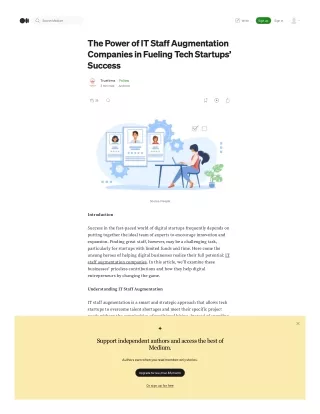 IT Staff Augmentation Companies in Fueling Tech Startups’ Success