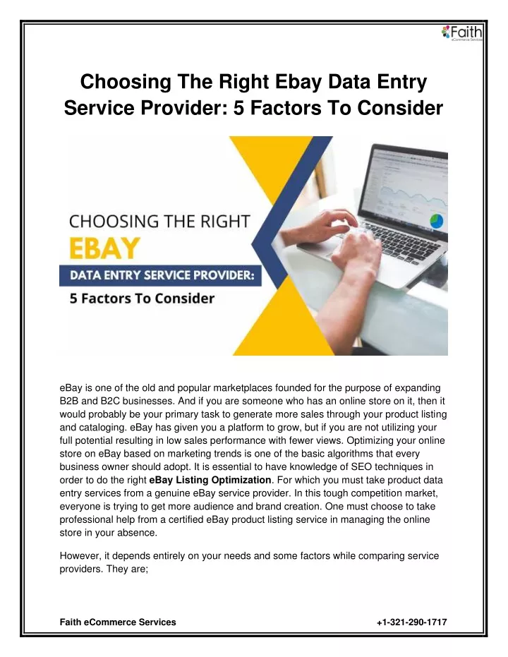 choosing the right ebay data entry service