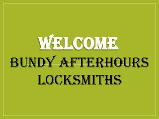 welcome