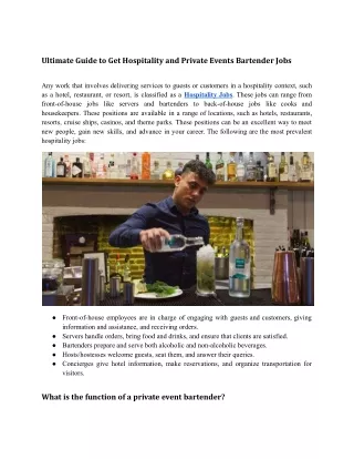 Ultimate Guide to Get Hospitality and Private Events Bartender Jobs.docx