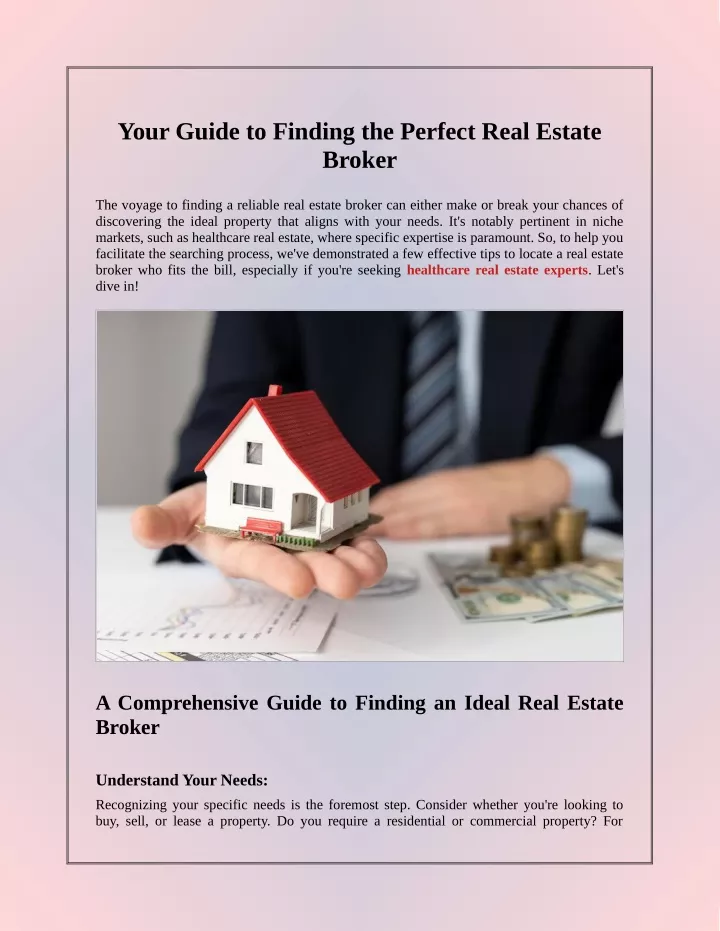 your guide to finding the perfect real estate