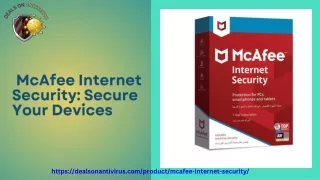 McAfee Internet Security Secure Your Devices