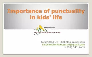 Importance of punctuality in kids' life