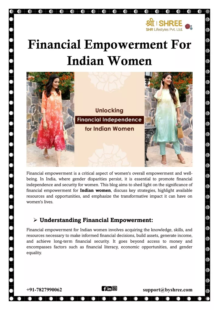 financial empowerment for indian women
