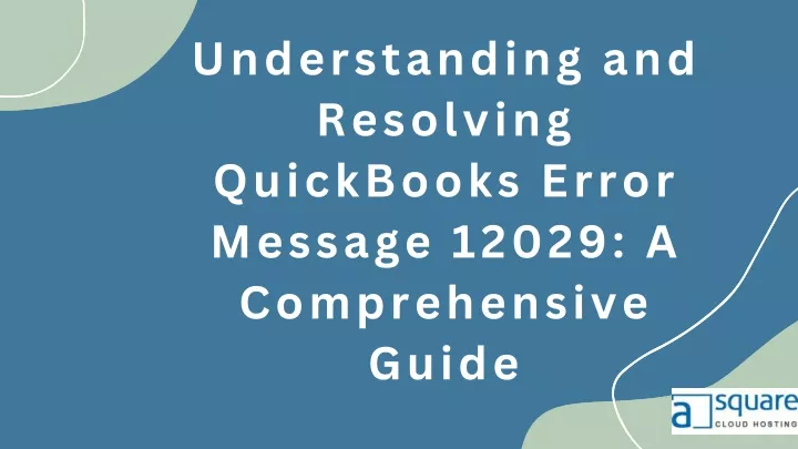 understanding and resolving quickbooks error