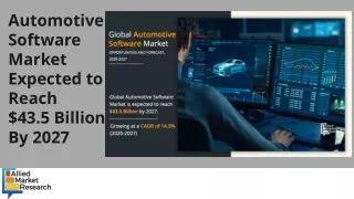 Automotive Software Market Recent Advancements and Future Challenges By 2027