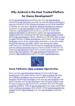 Why Android Is the Most Trusted Platform For Game Development - slide 1