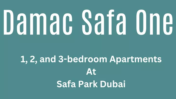 damac safa one