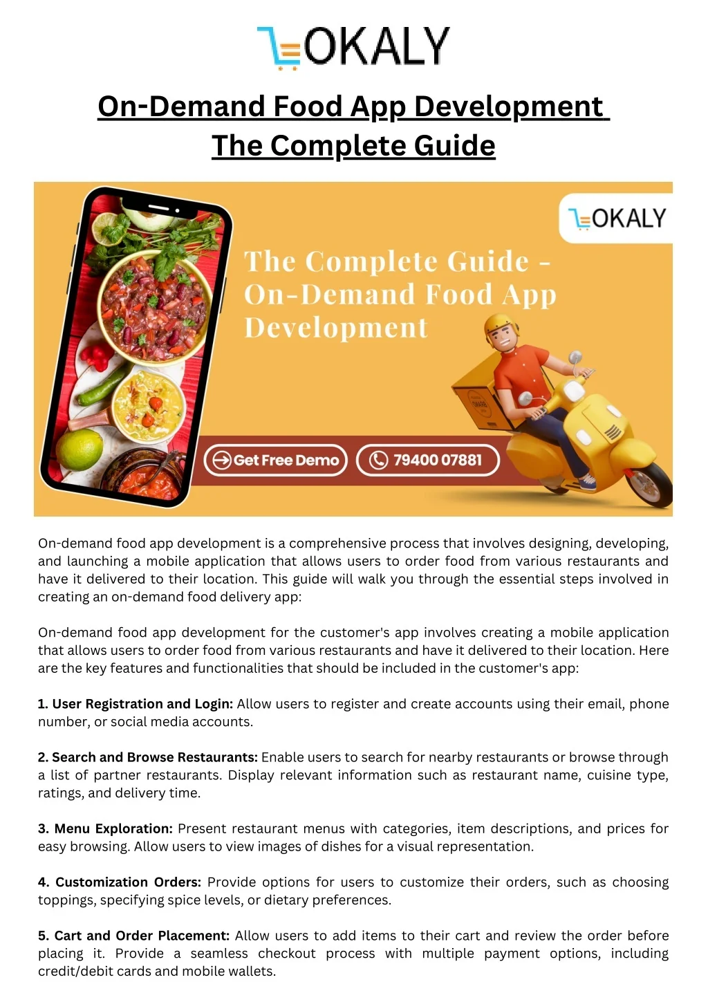 PPT - The Complete Guide - On-Demand Food App Development PowerPoint ...