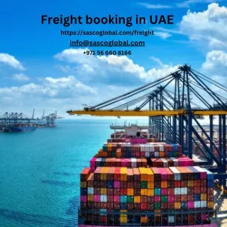 Freight booking in UAE