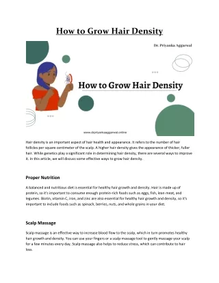How to Grow Hair Density