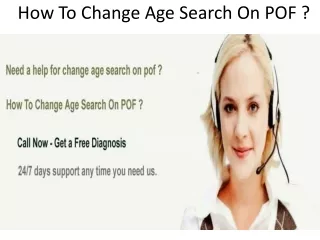 How To Change Age Search On POF ?