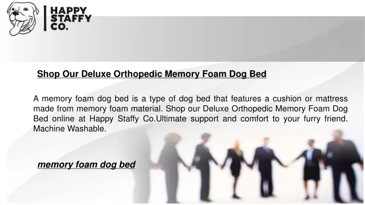 shop our deluxe orthopedic memory foam dog bed