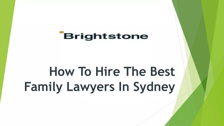 how to hire the best family lawyers in sydney