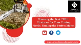 Choosing the Best STIHL Chainsaw for Your Cutting Needs Finding the Perfect Match
