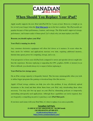 When Should You Replace Your iPad