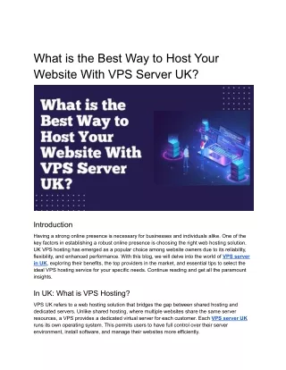 what is the best way to host your website with