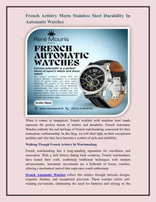French Automatic Watches