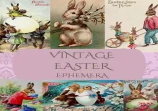 Ebook (download) Vintage Easter Ephemera For Junk Journals: Easter Collage Cut O
