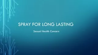 spray for long lasting