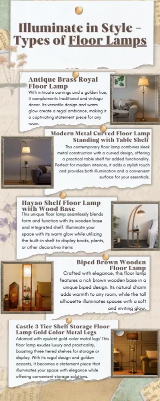 Illuminate in Style - Types of Floor Lamps