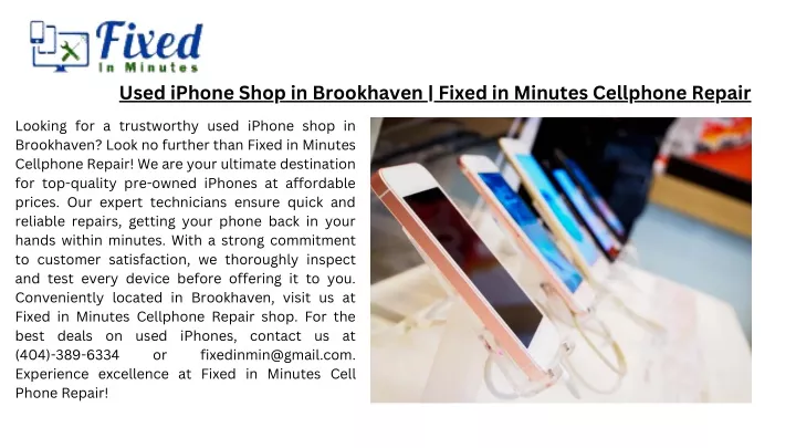 used iphone shop in brookhaven fixed in minutes