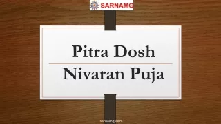 Pitra Dosh Nivaran Puja