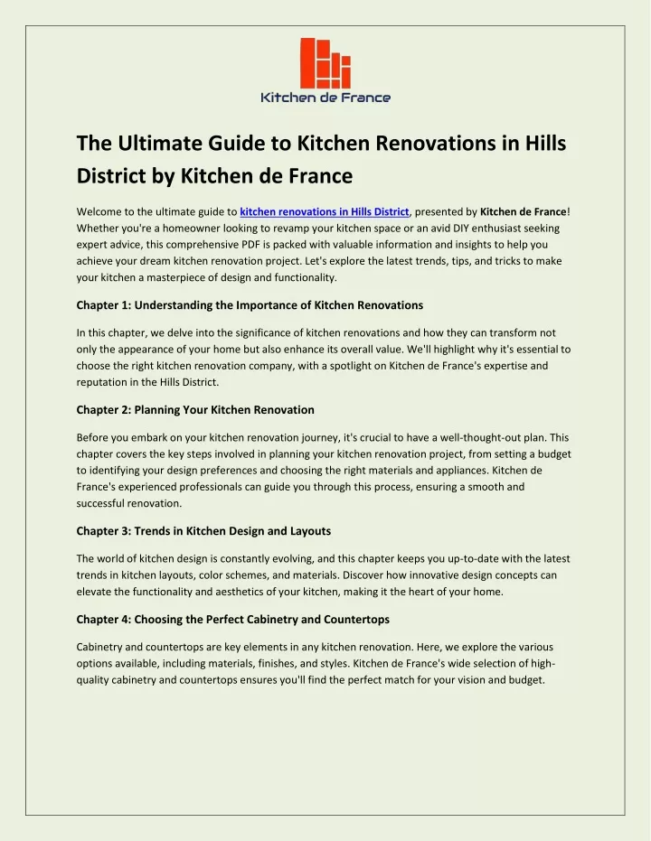 the ultimate guide to kitchen renovations