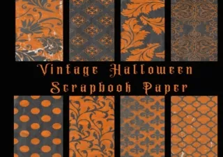 Download PDF Vintage Halloween Scrapbook Paper: A Vintage Halloween Double Sided