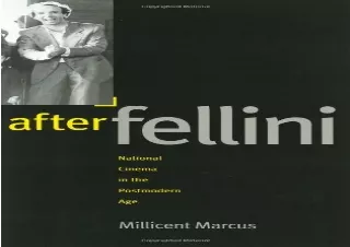 PDF After Fellini: National Cinema in the Postmodern Age