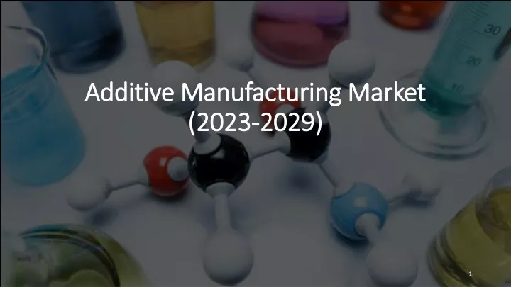 additive manufacturing market 2023 2029