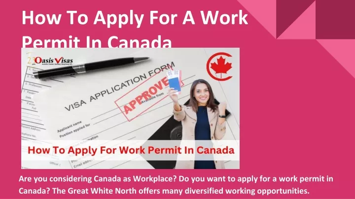 how to apply for a work permit in canada