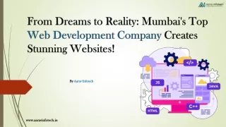 From Dreams to Reality Mumbai's Top Web Development Company Creates Stunning Websites!