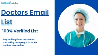 doctors email list 100 verified list