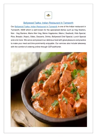 Up to 10% offer order now - Bollywood Tadka Indian Restaurant
