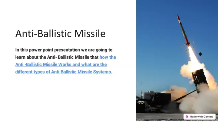 anti ballistic missile
